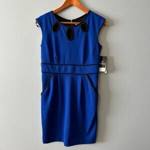 NEW Womens Size 4 Petite Blue Sandra Darren Dress